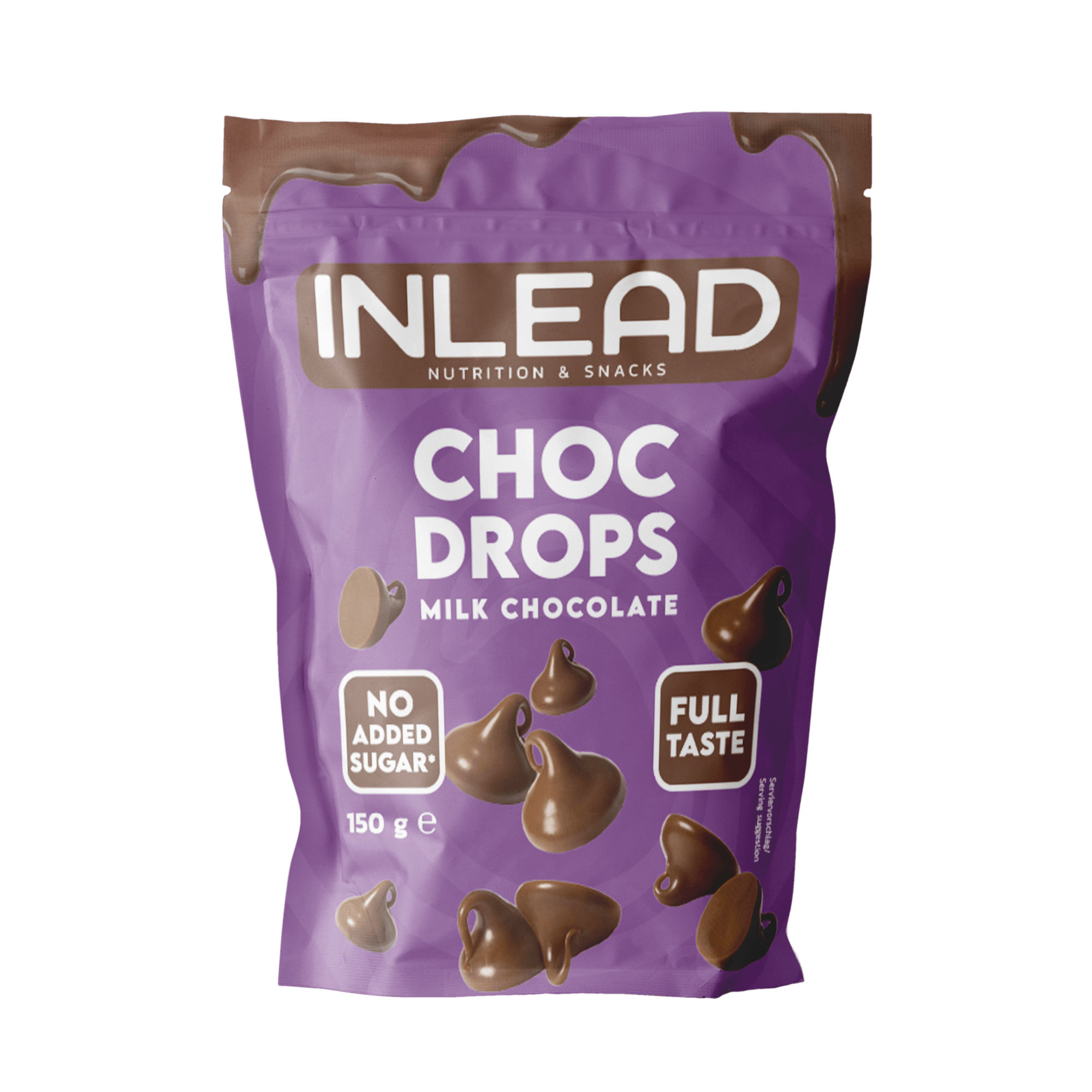 Inlead Choc Drops pépites chocolat noir 150 g sans sucre