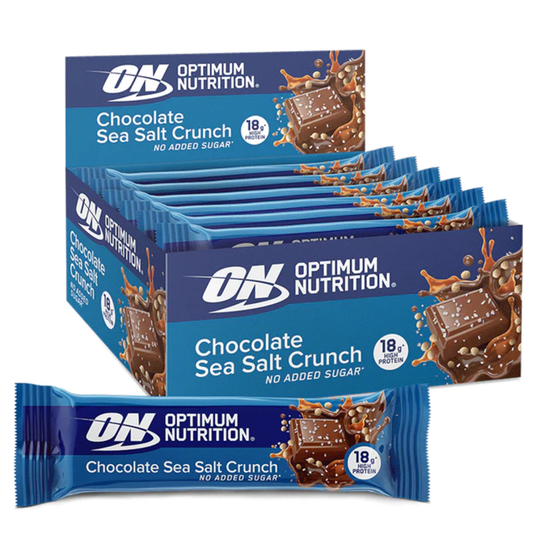 Optimum Nutrition Protein Bars Barre Chocolat Sea Salt 55g 18g