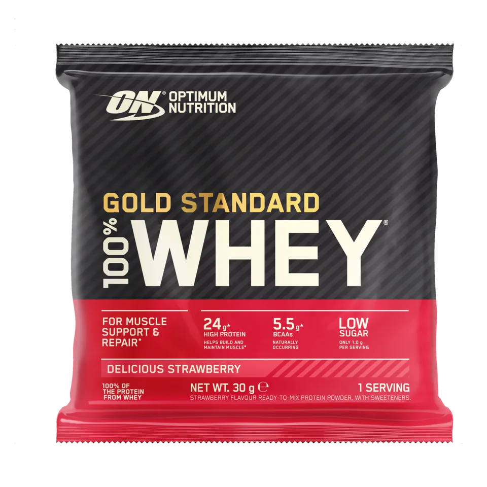 Optimum Nutrition Gold Standard Whey sachet fraise 31g 24g