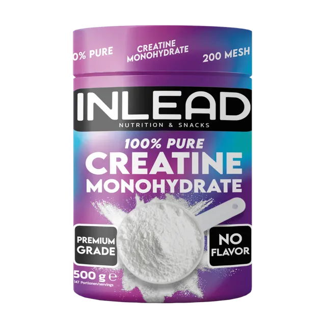 Inlead Creatine Monohydrate Créatine Poudre 500g Vegan Pure