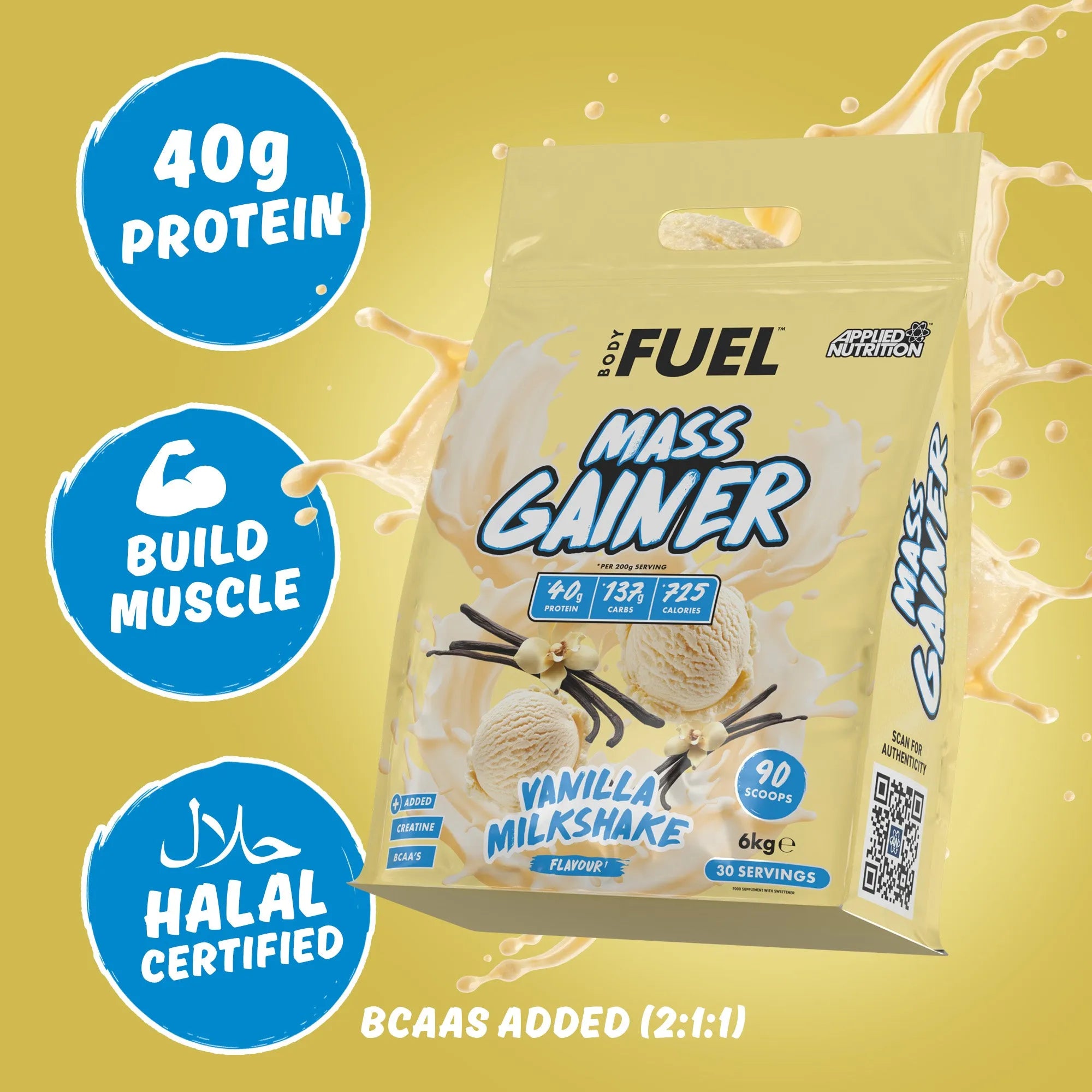 Applied BodyFuel Mass Gainer Chocolate Milkshake Prise Masse