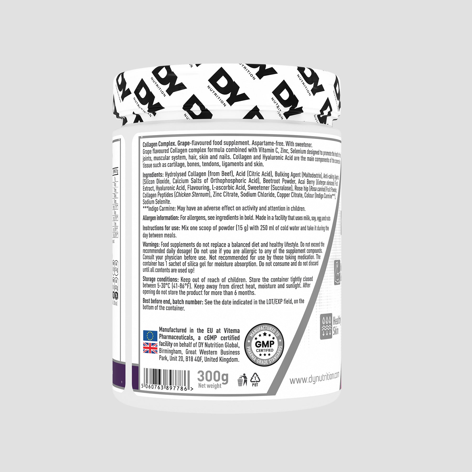 DY Nutrition Collagen Complex collagène poudre articulations peau
