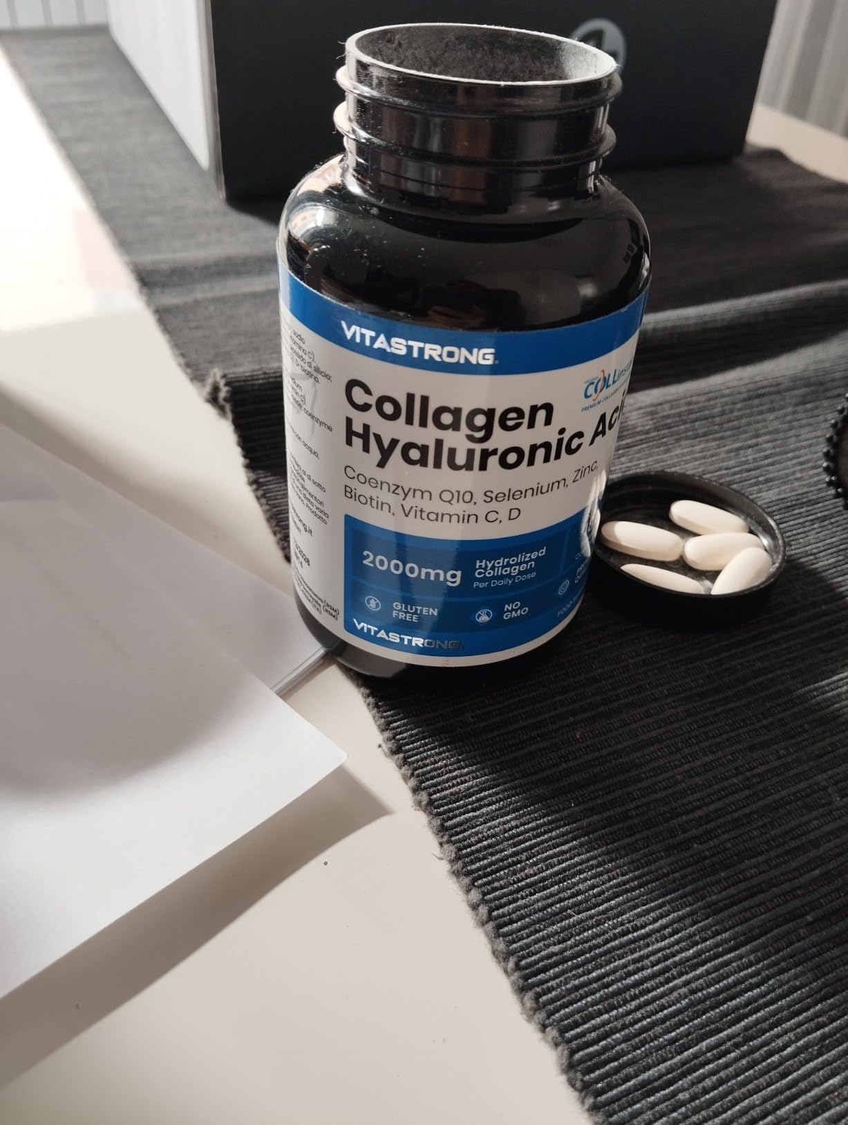 Vitastrong Beauté collagène comprimés 180 acide hyaluronique