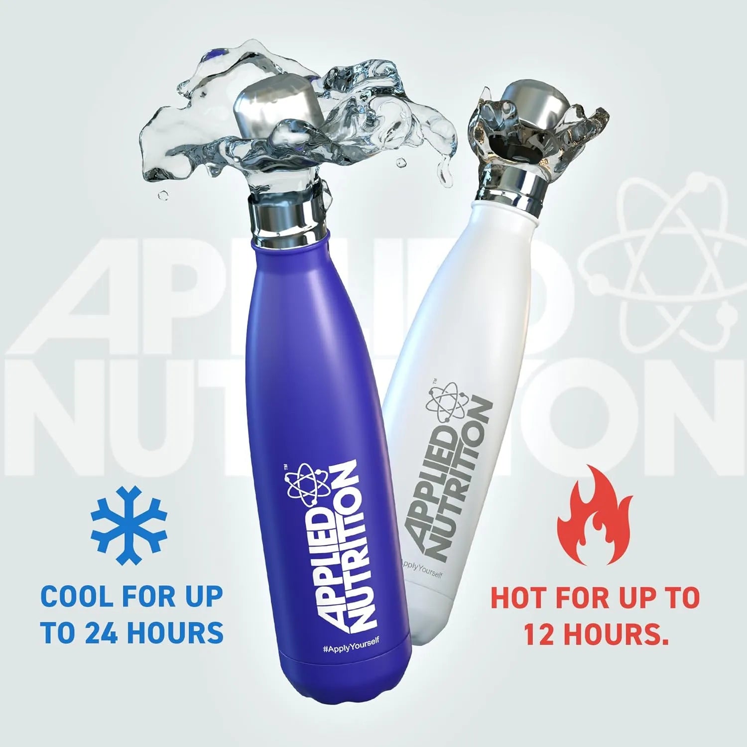 Applied Nutrition Accessories Flask gourde inox blanc 500ml isotherme
