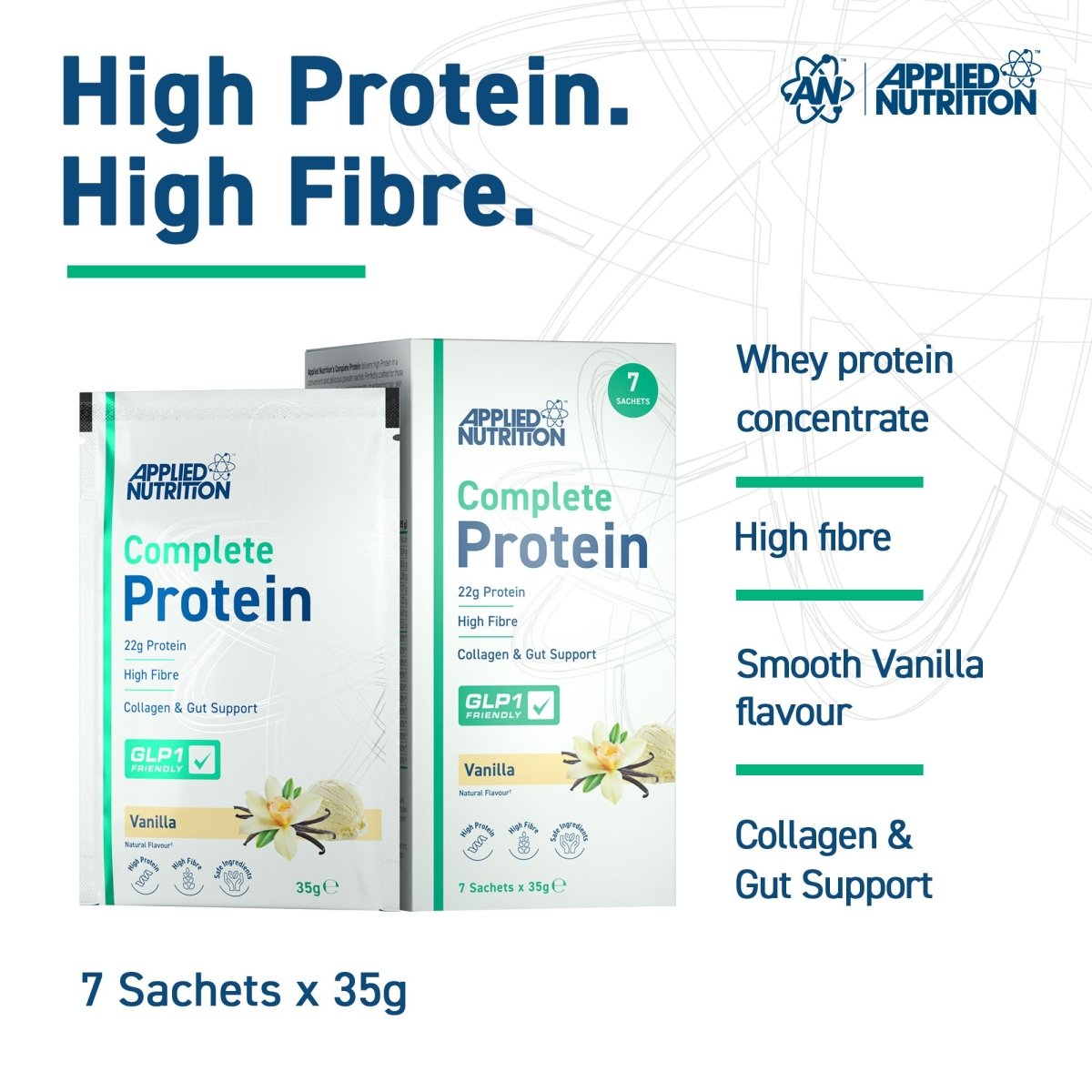 Applied Nutrition Complete Protein whey vanille 1 sachet 22g