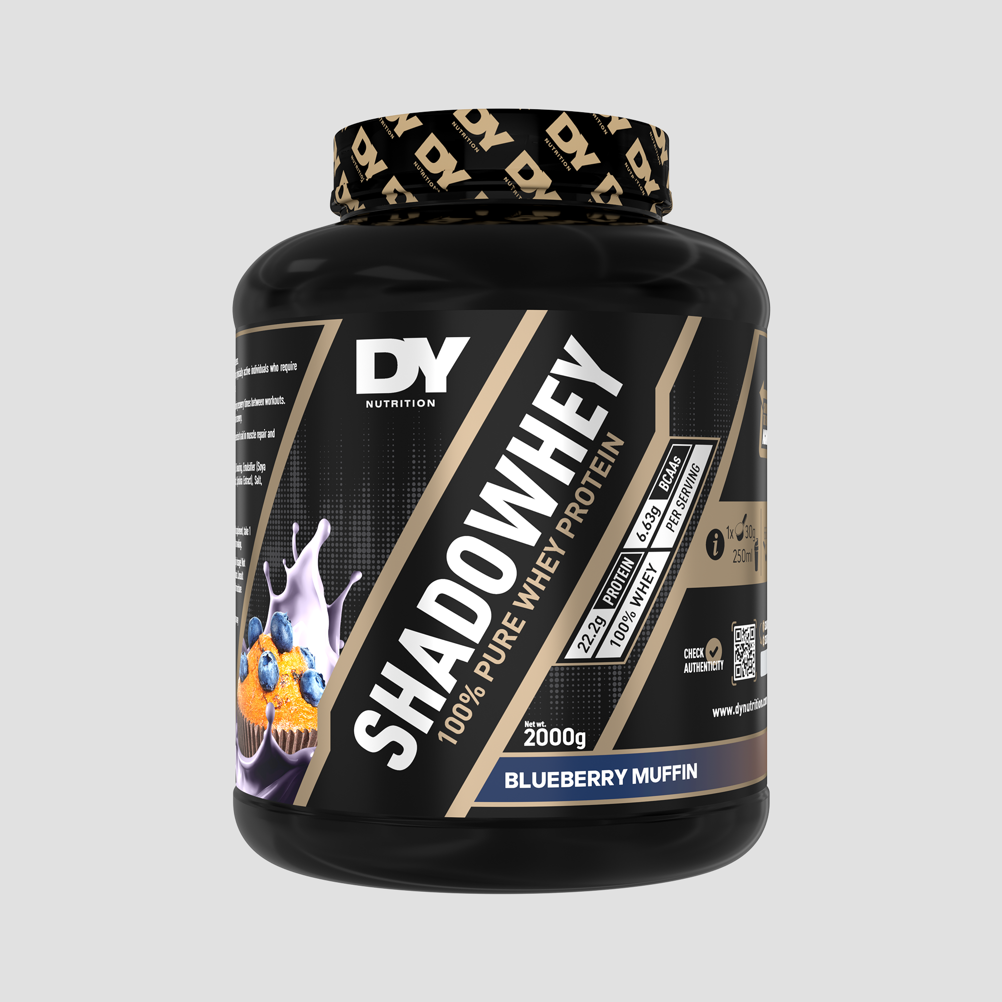DY Nutrition Shadowhey 100% Pure Whey protéine 22,8 g chocolat