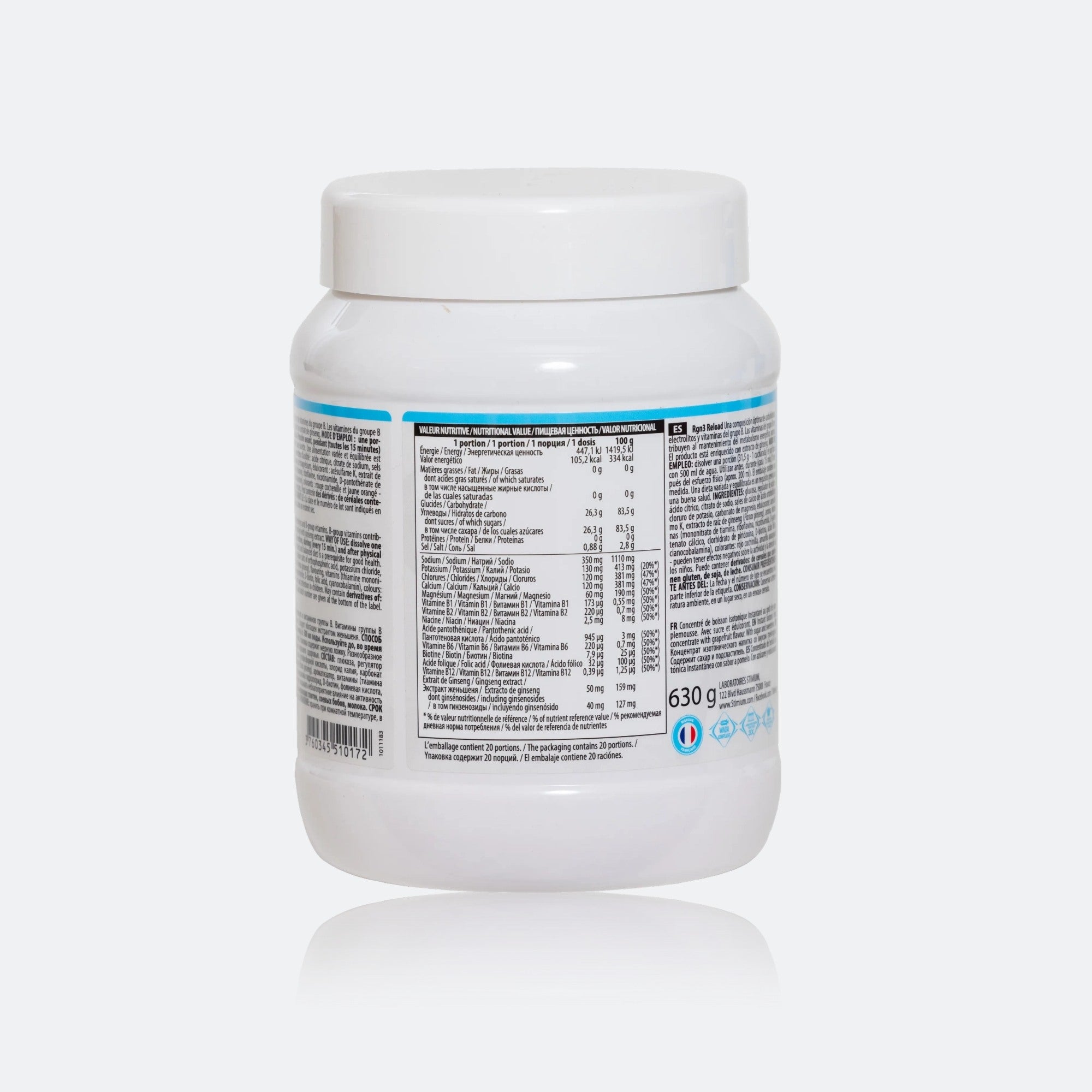 Stimium Rgn3 Reload boisson isotonique ginseng 30g