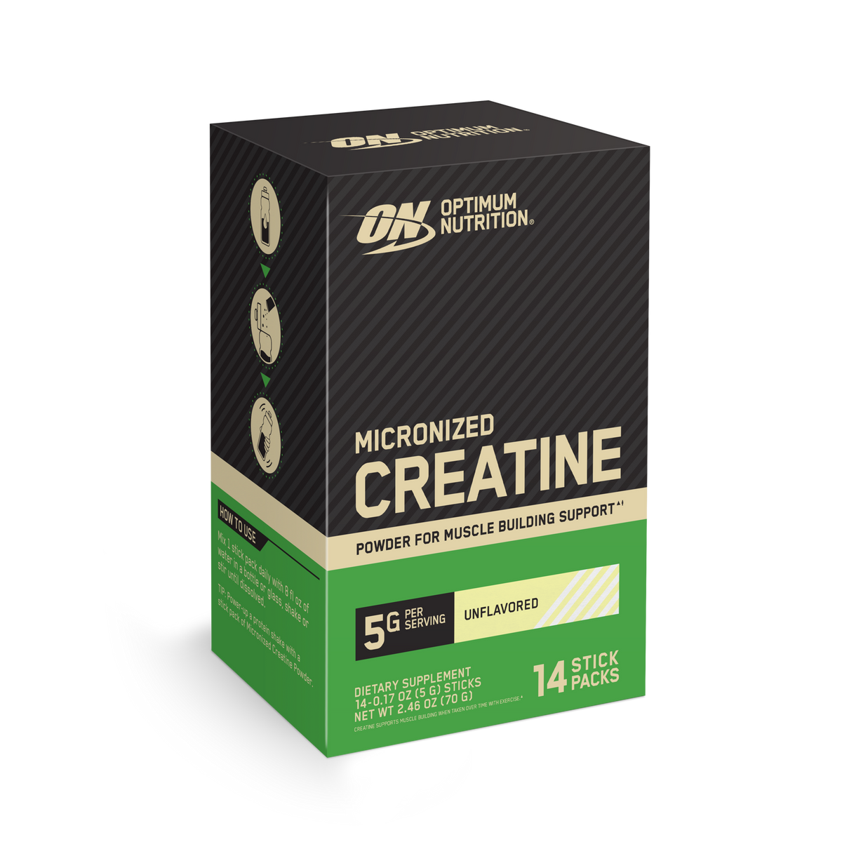 Optimum Nutrition Creatine sticks créatine monohydrate 5g