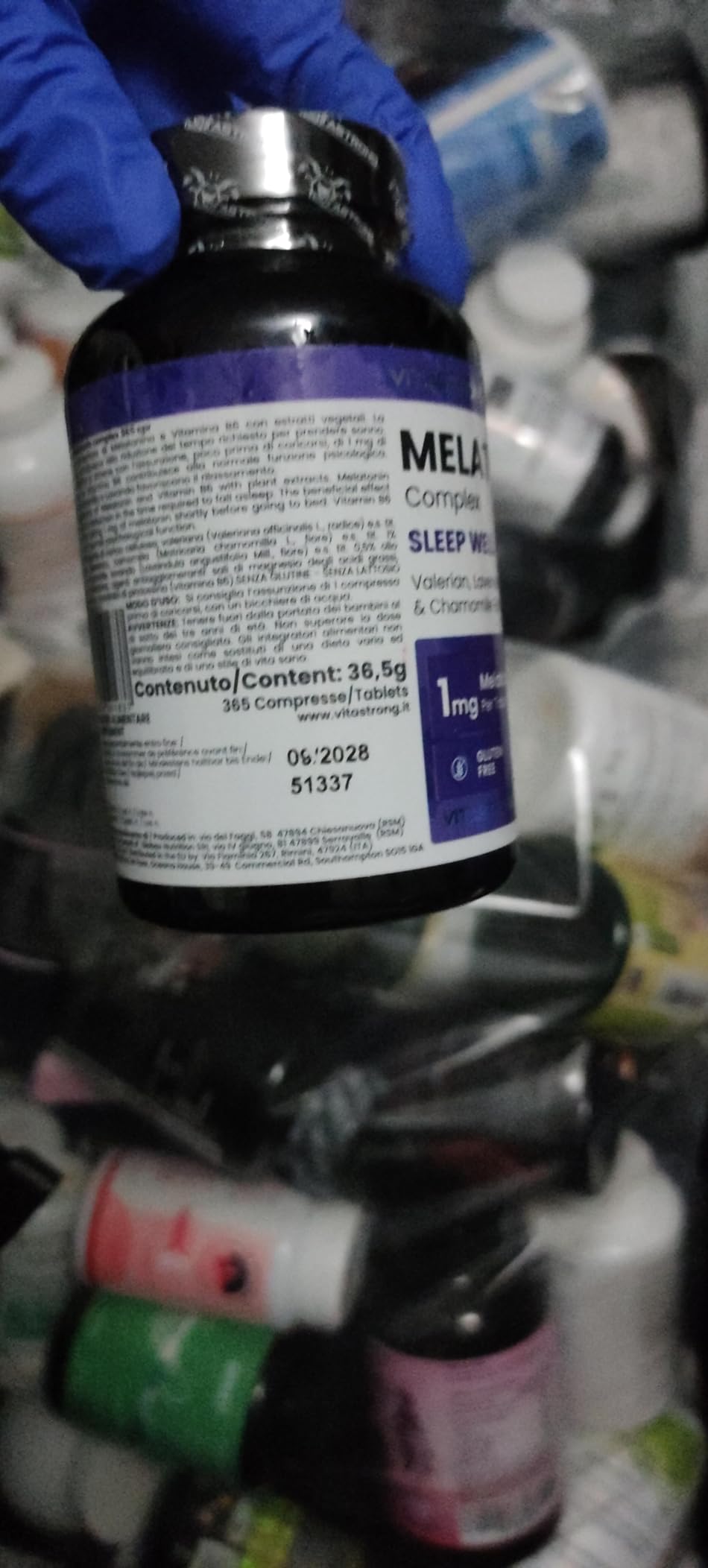 Vitastrong Sommeil Melatonine Complex 1mg 365 micro-comprimés