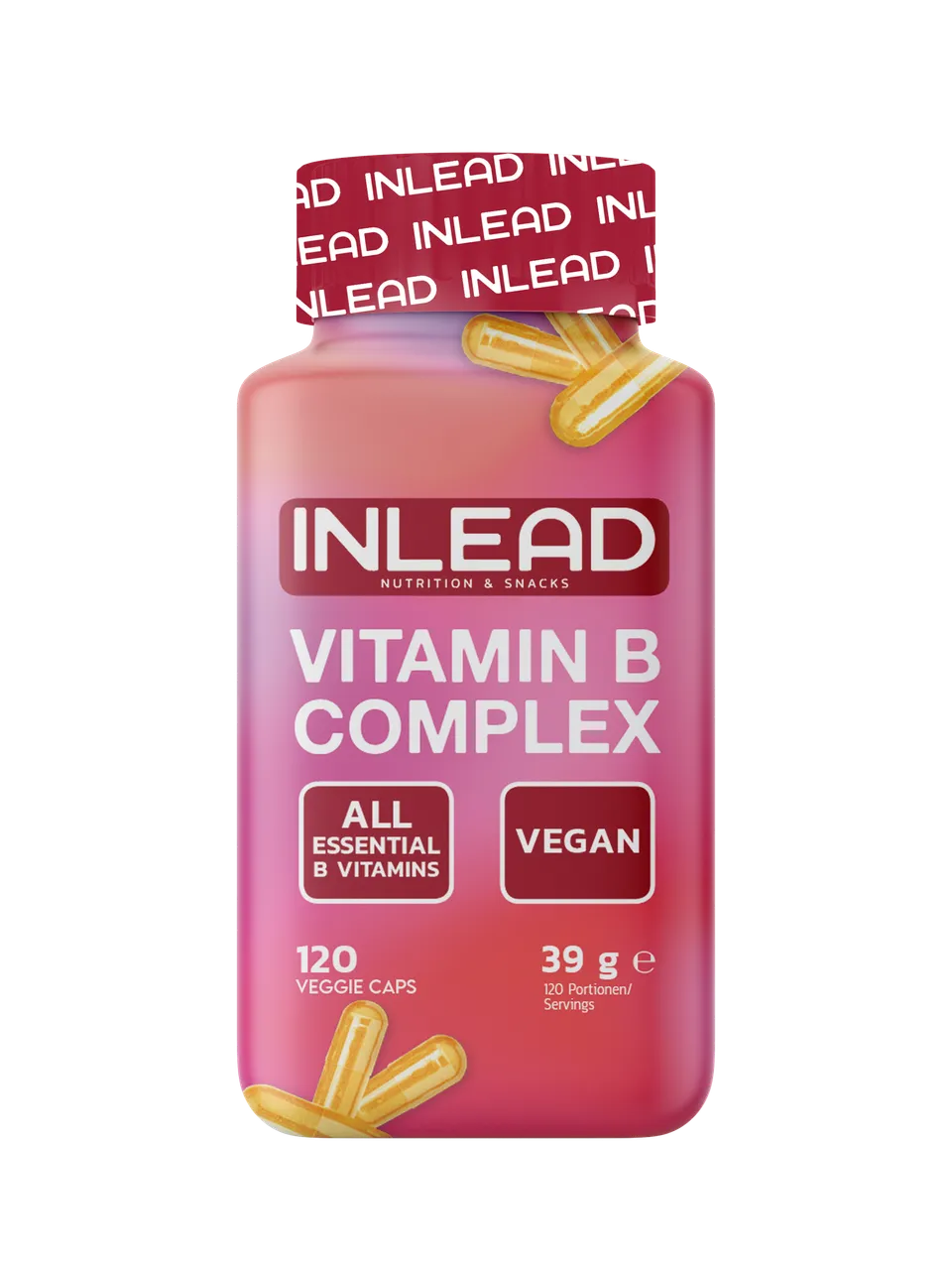 Inlead Vitamin B Complex gélules vitamines B 120 gélules vegan