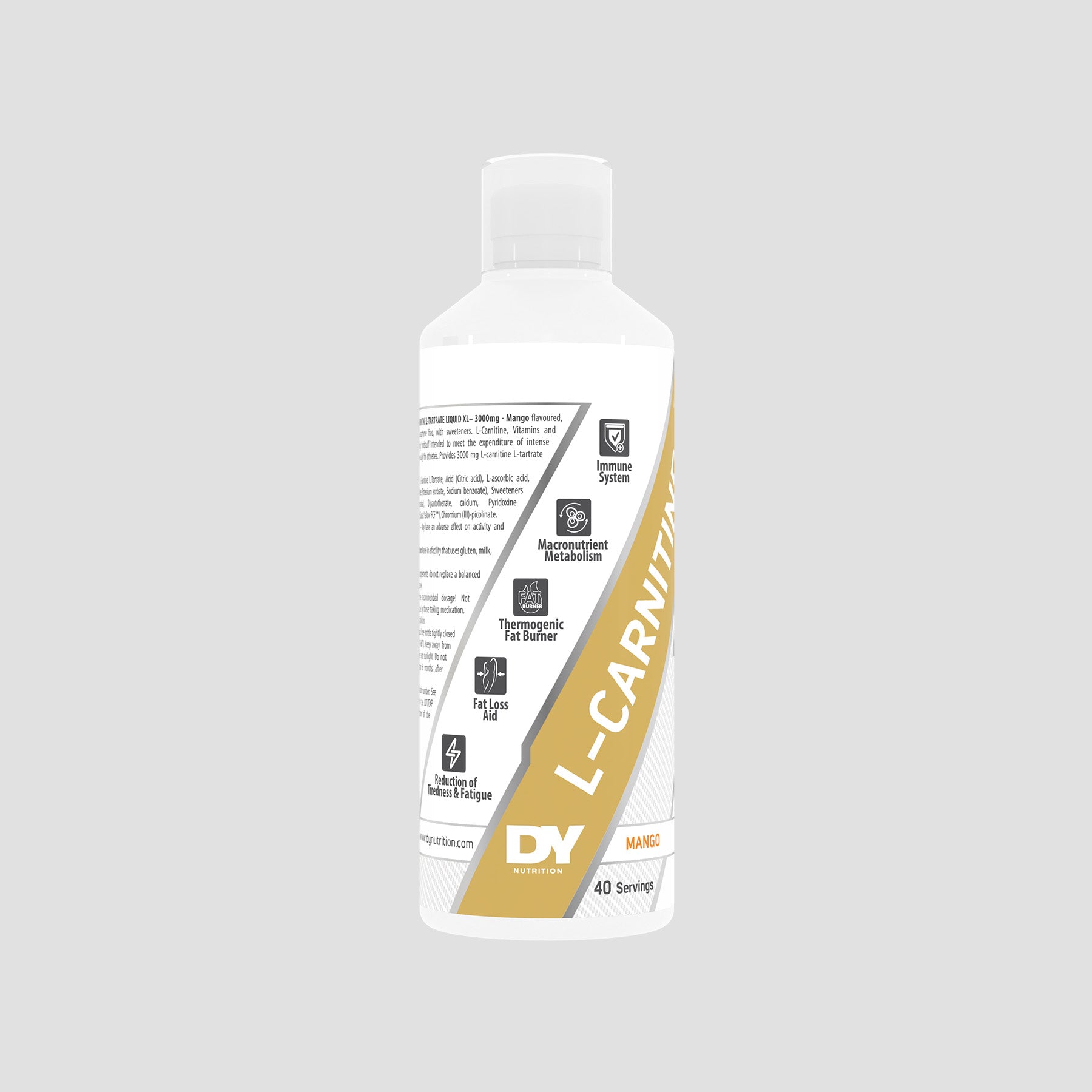 L-Carnitine XL DY Nutrition carnitine liquide 1 L mangue
