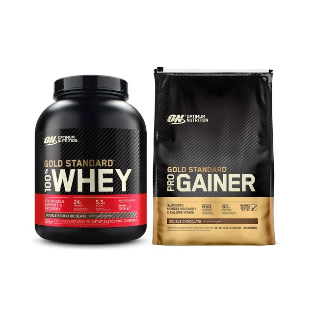 Optimum Nutrition Gold Standard pack whey + gainer masse