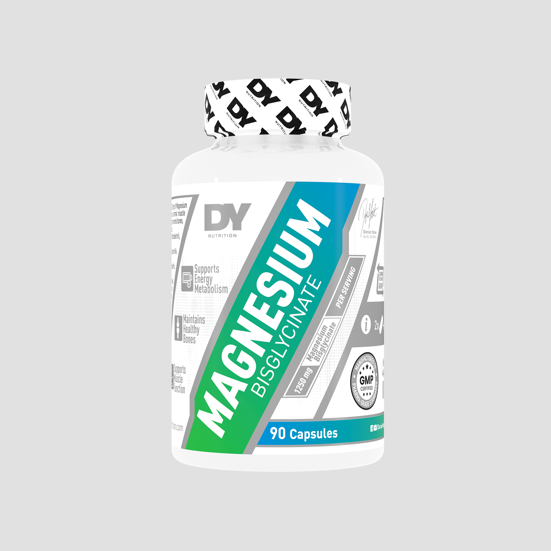 DY Nutrition Magnésium Bisglycinate 90 gélules 250 mg vegan