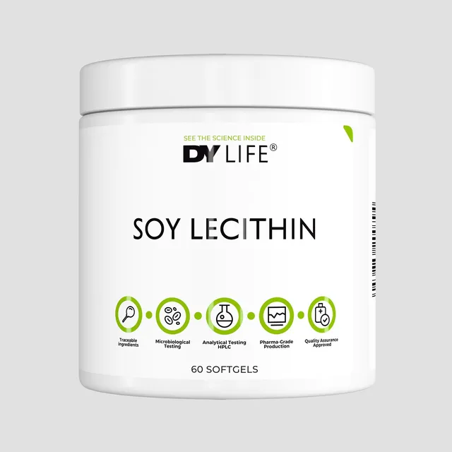 DY Life Lécithine de Soja 60 capsules choline foie
