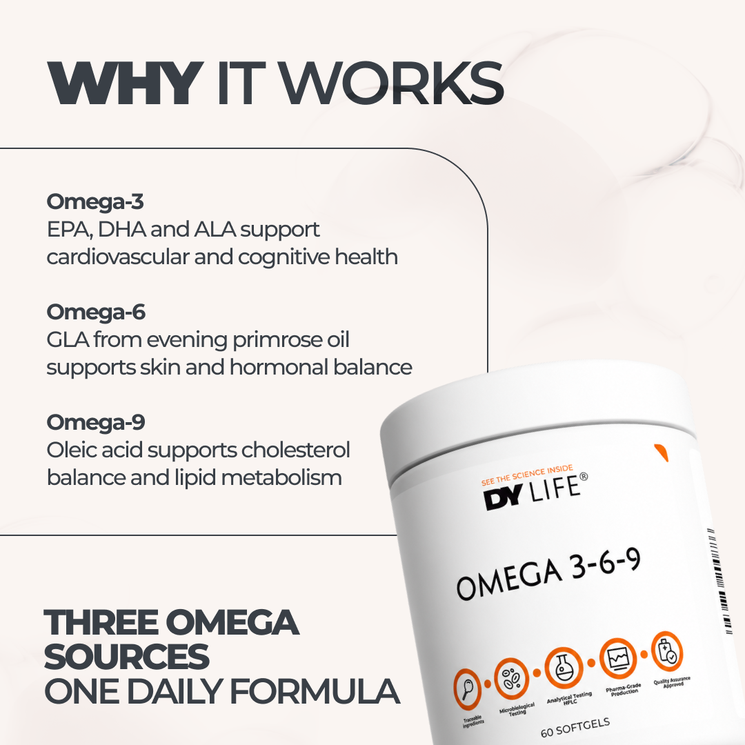 DY Nutrition DY Life oméga 3-6-9 60 gélules marin