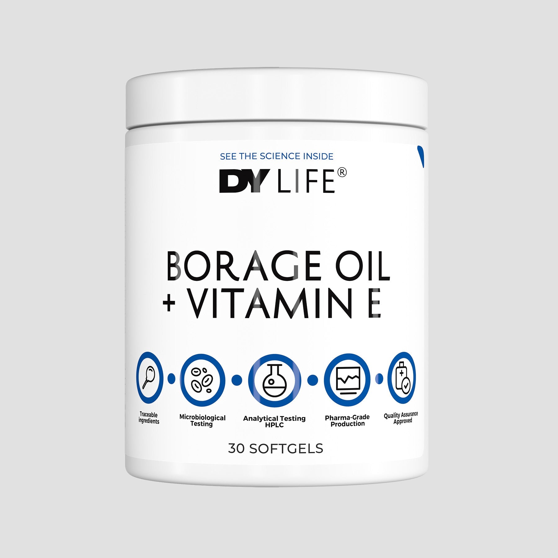 DY Nutrition DY Life huile de bourrache vitamine E 30 softgels