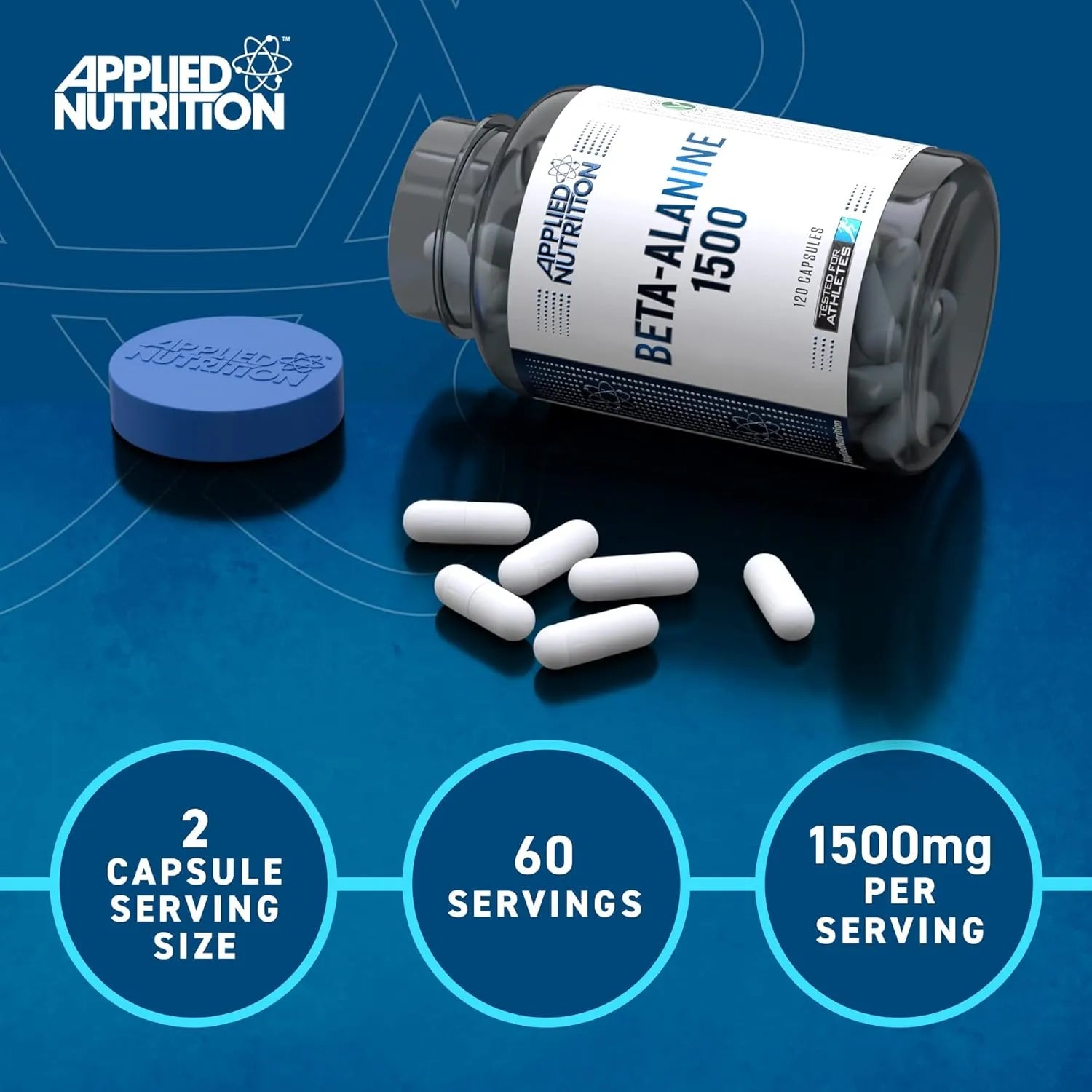 Applied Nutrition Beta-Alanine 1500 mg 120 gélules