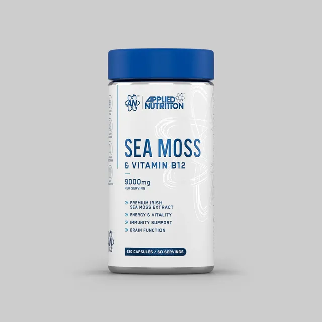 Applied Nutrition Vitality Sea Moss B12 Gélules 120 Énergie