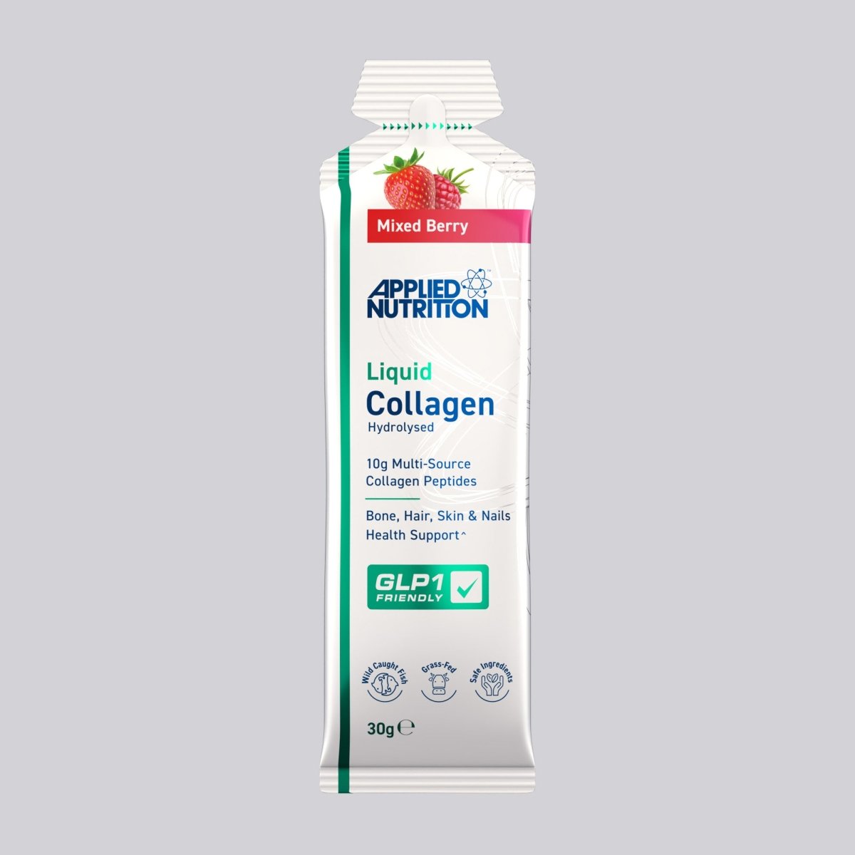 Applied Nutrition Liquid Collagen gel fruits rouges 20 gels