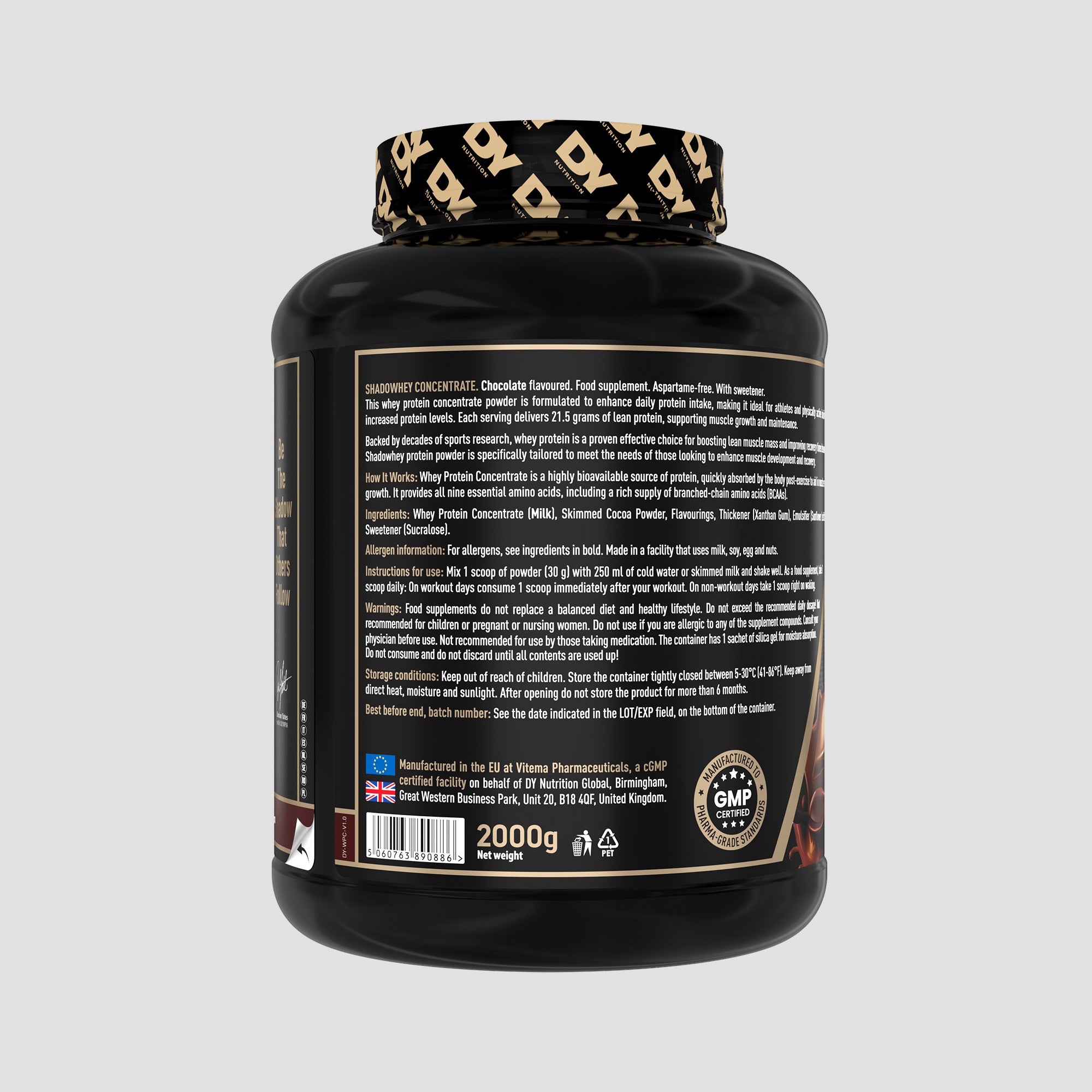 DY Nutrition Shadowhey Whey Protéine 2 kg goût fraise
