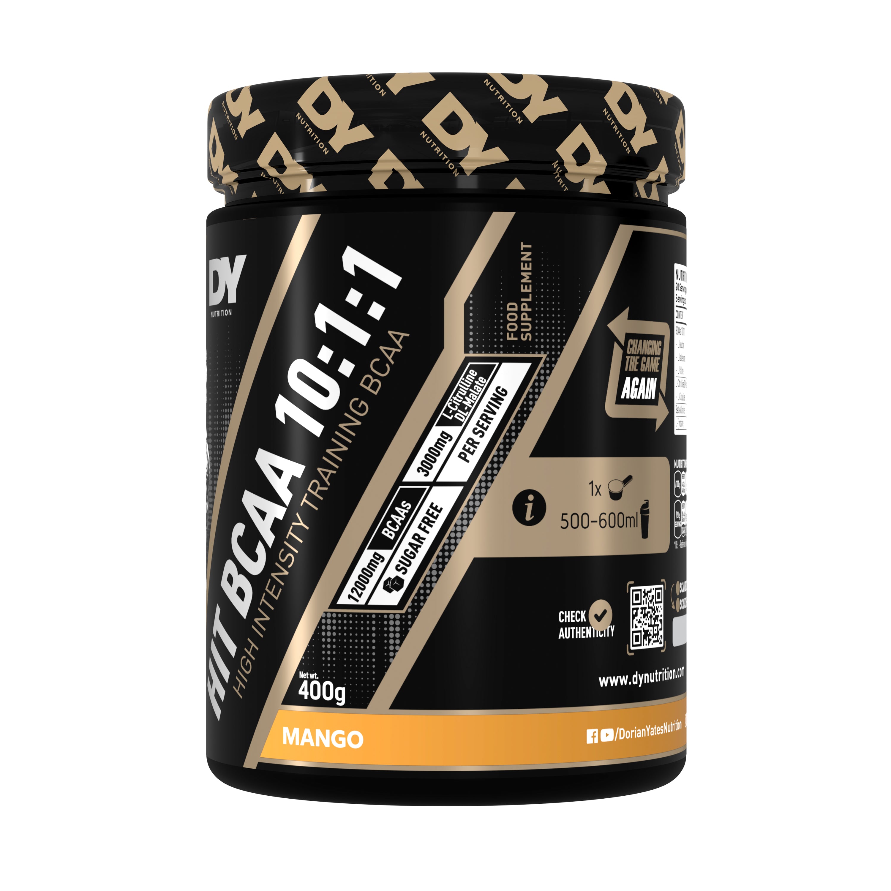 DY Nutrition HIT BCAA 10:1:1 BCAA orange 400 g