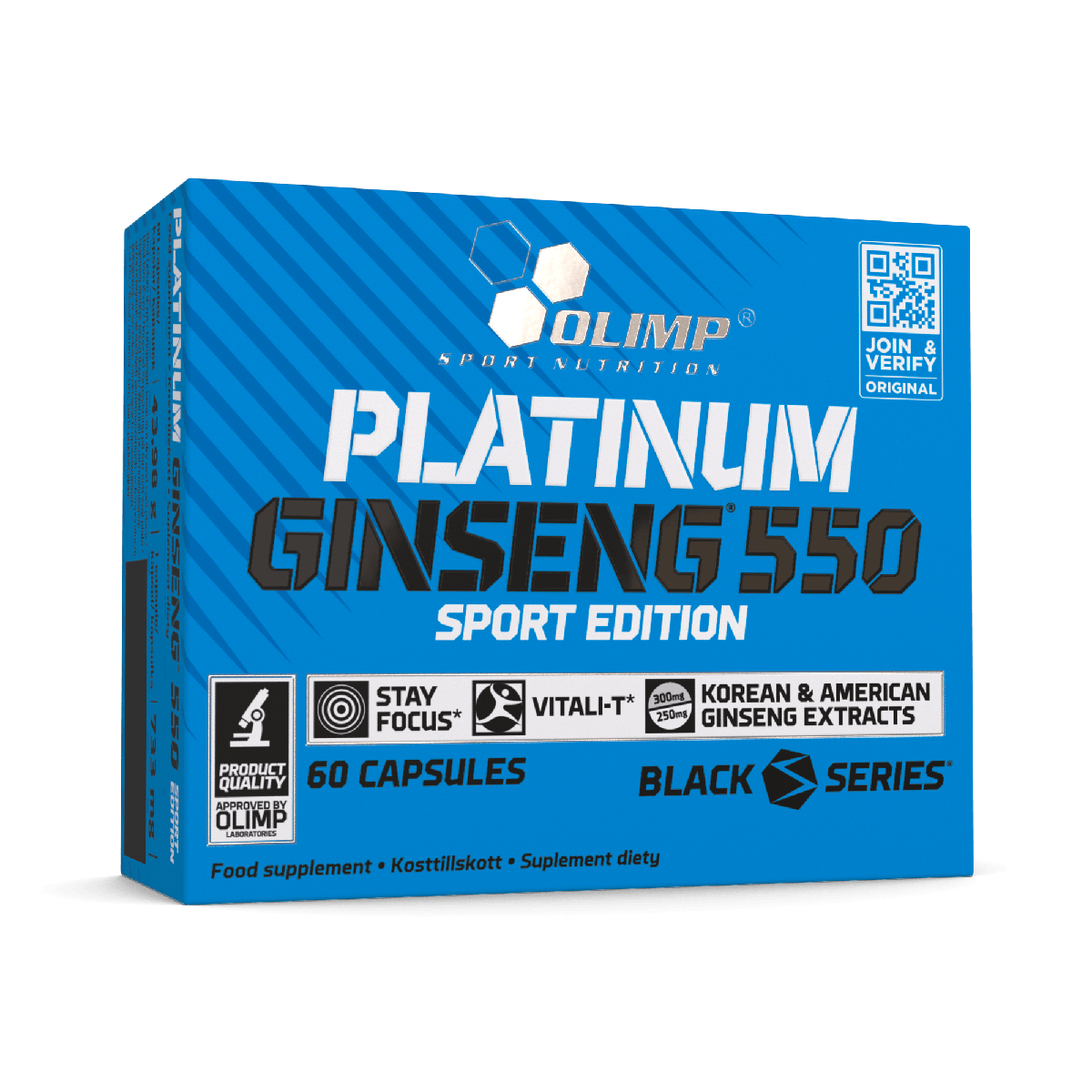 Olimp Platinum Ginseng 550 gélules 60 vitalité