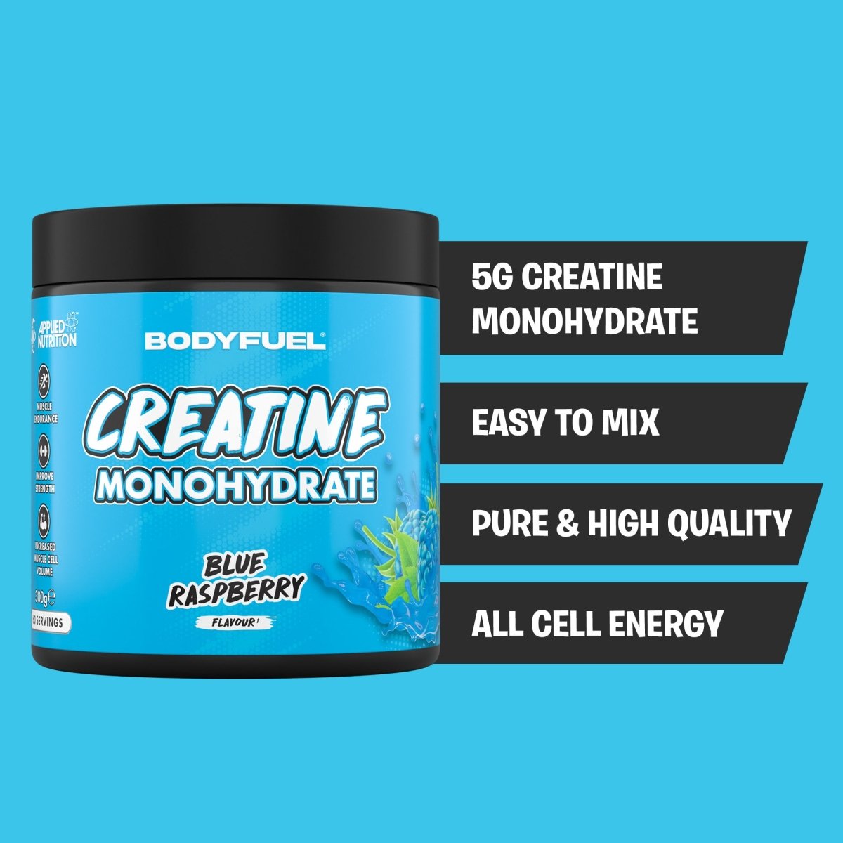 Applied Nutrition BodyFuel Creatine Monohydrate Poudre Love Hearts