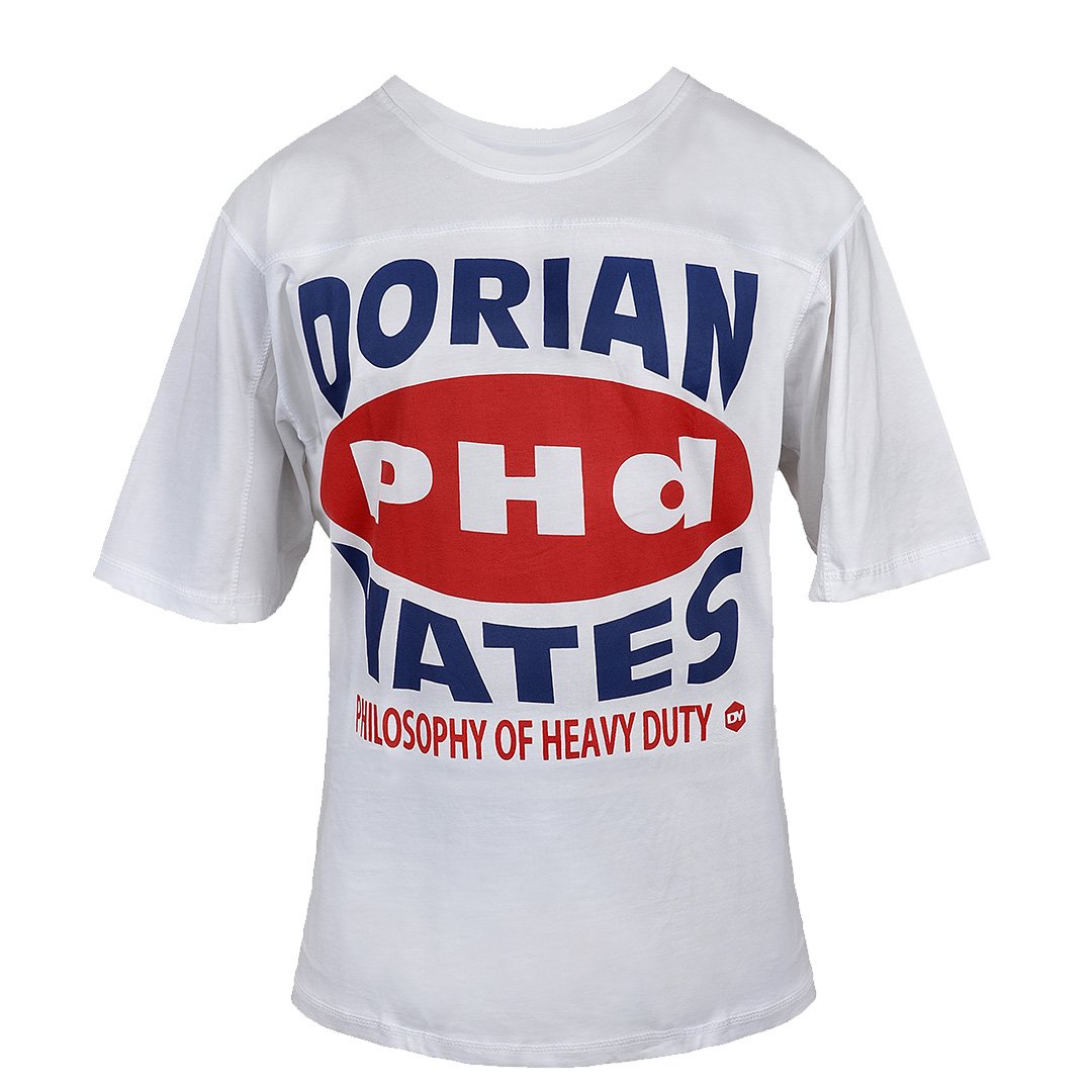 DY Nutrition T-Shirt Dorian Yates blanc taille M coton