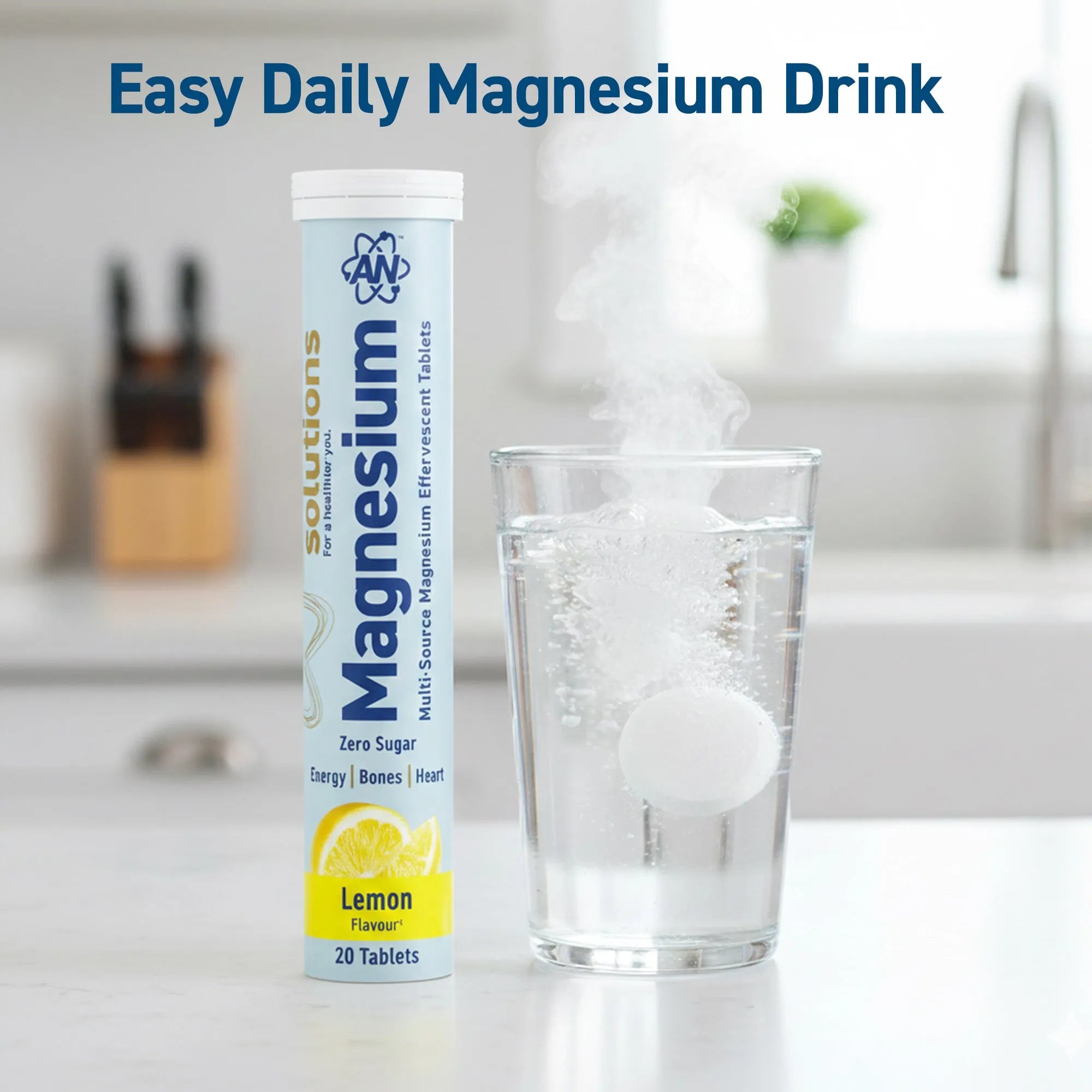 Applied Nutrition Vitality magnésium effervescent citron 1 tube