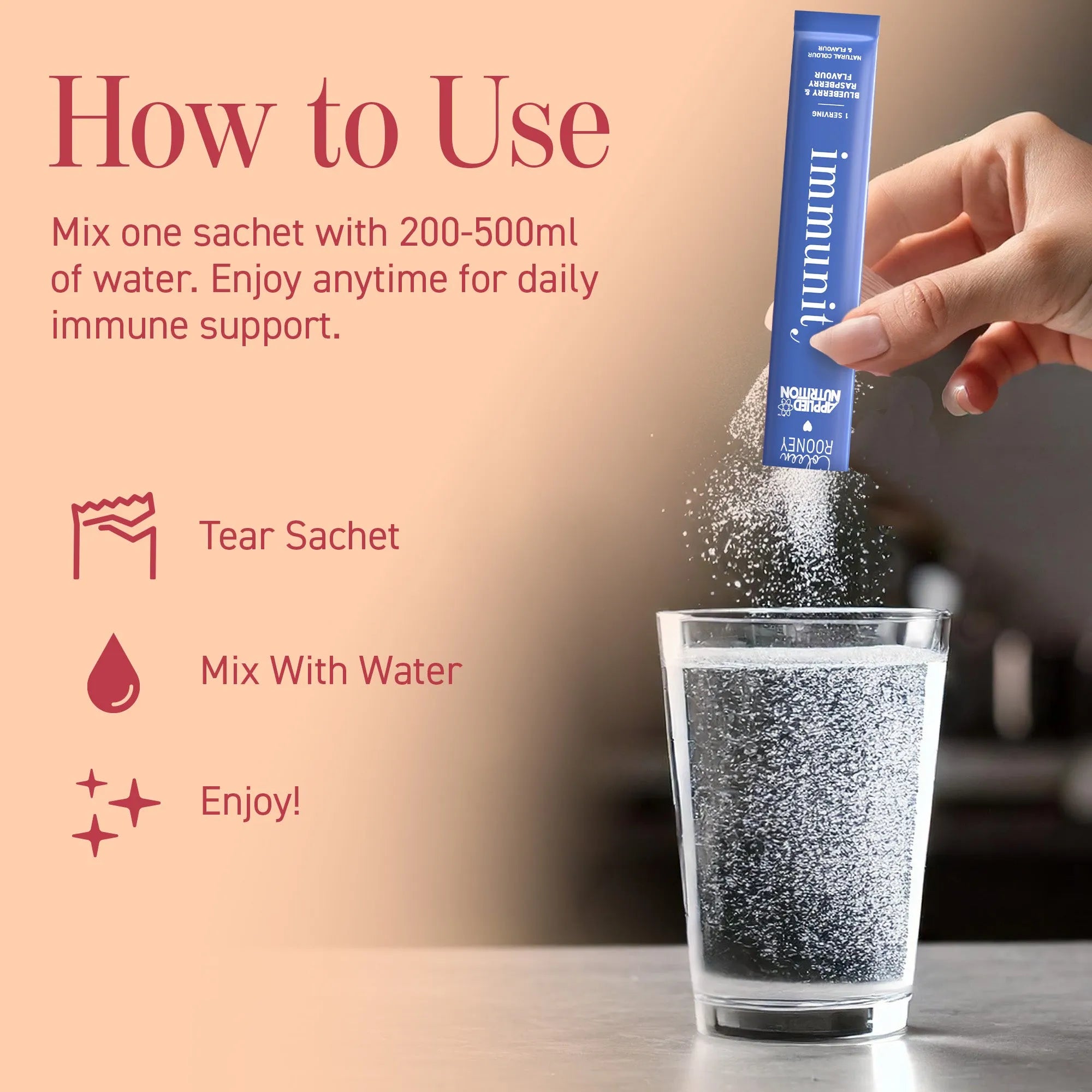 Coleen Rooney Immunity poudre immunité myrtille 14 sticks