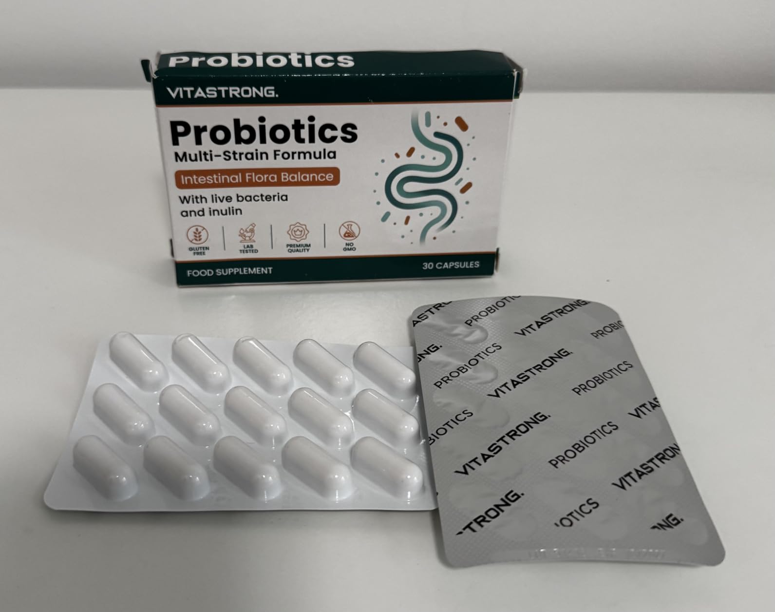 Vitastrong Probiotique Flore Intestinale 30 Milliards UFC 30 Gélules