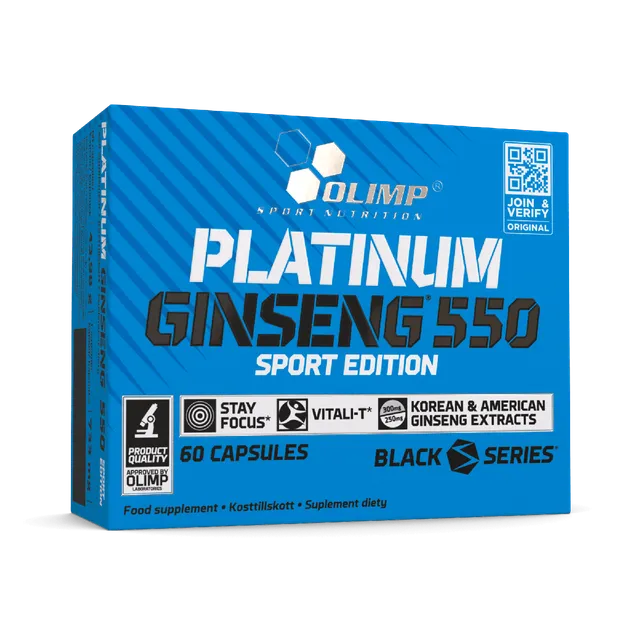 Olimp Platinum Ginseng 550 gélules 60 vitalité