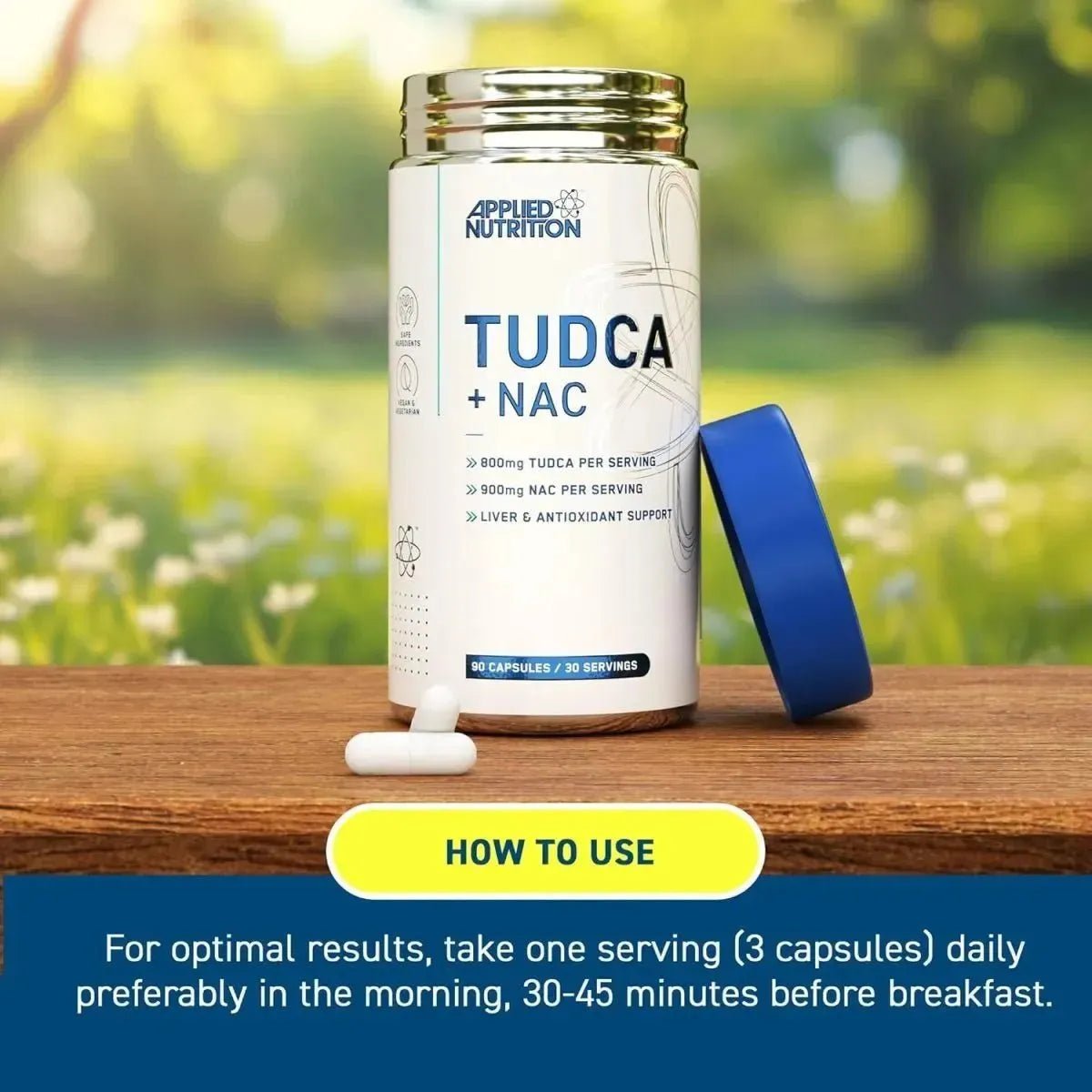 Applied Nutrition TUDCA + NAC gélules 90 gélules foie