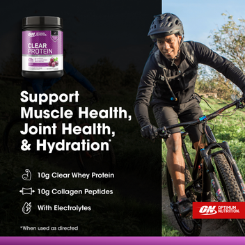Optimum Nutrition Clear Protein protéine clear 20g collagène