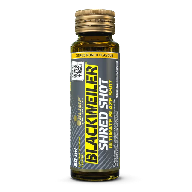 Olimp Blackweiler Shred Shot 60 ml pré-workout pomme