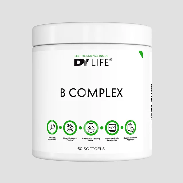 DY Nutrition DY Life B Complex vitamines B 60 softgels énergie