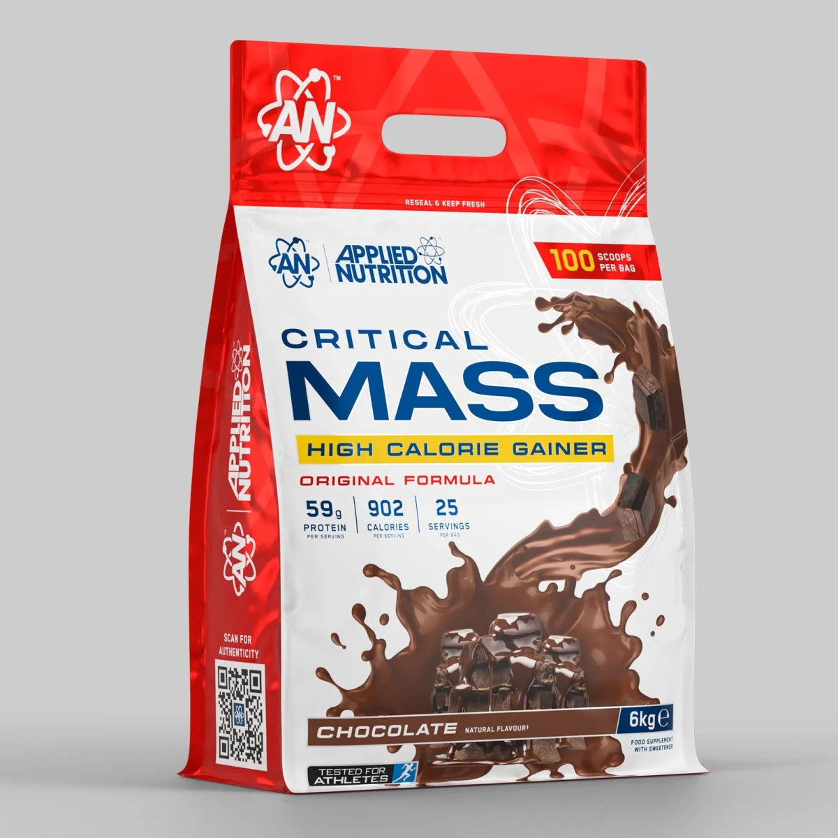 Applied Nutrition Critical Mass Original 6kg gainer chocolat 900 kcal
