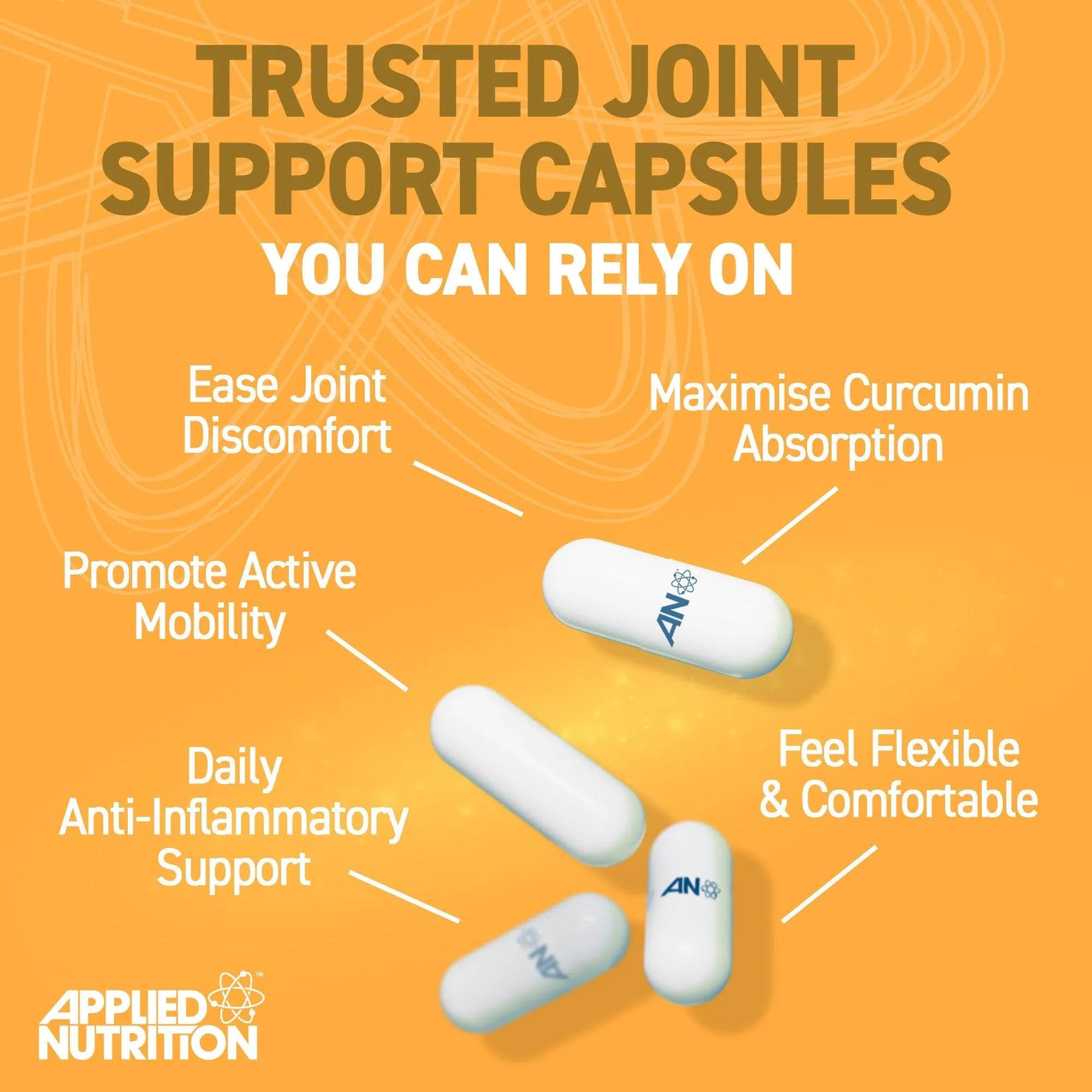 Applied Nutrition Turmeric curcuma gélules 800mg 60 gélules