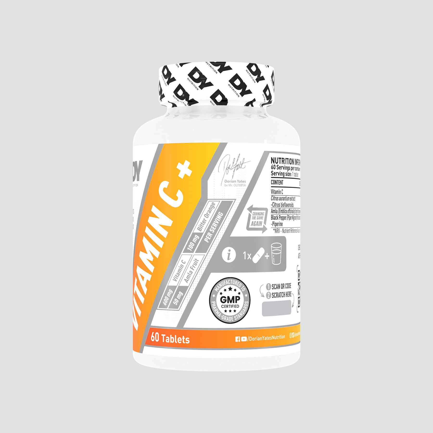 DY Nutrition Vitamin C+ vitamine C immunité comprimés
