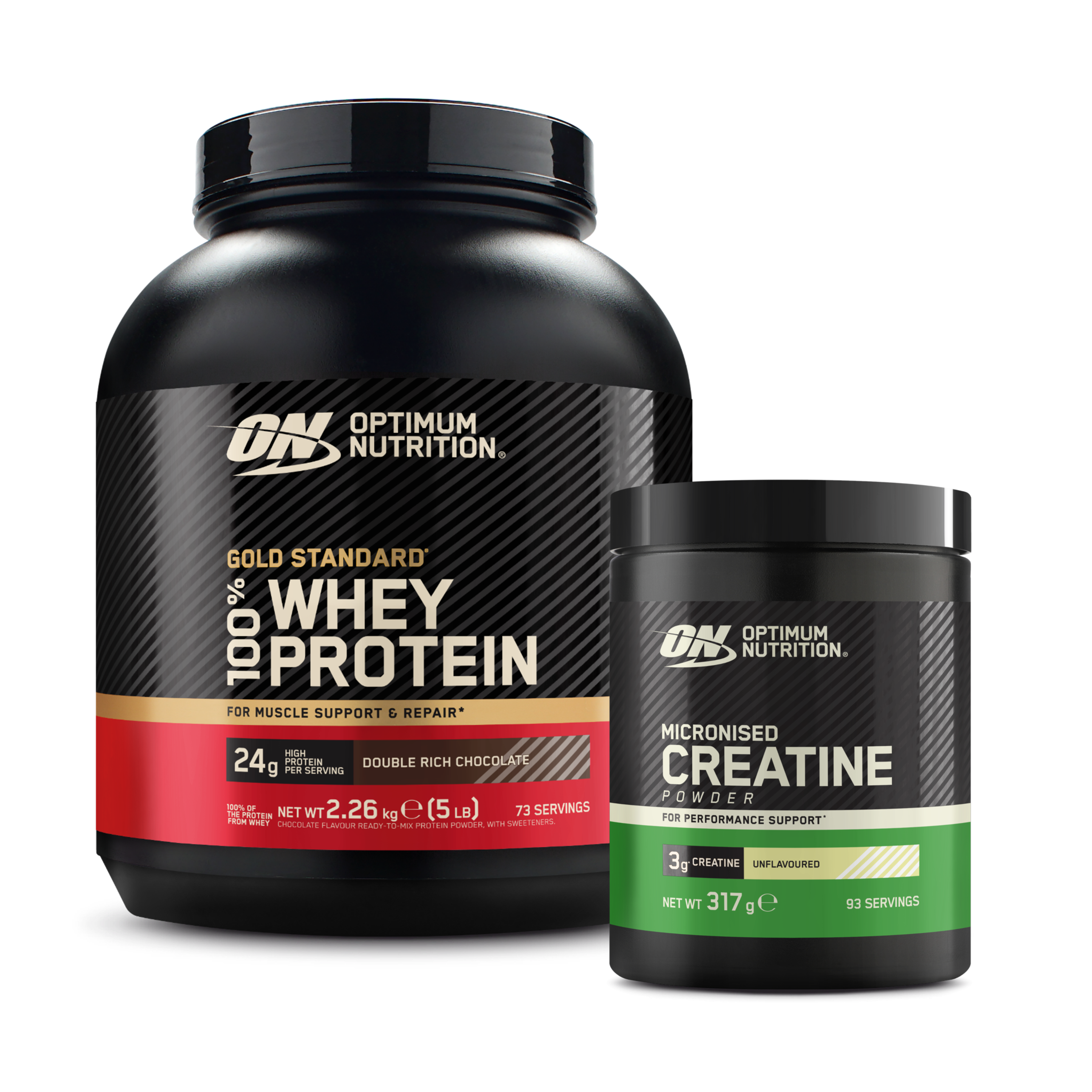 Optimum Nutrition Gold Standard Whey + créatine 24g pack