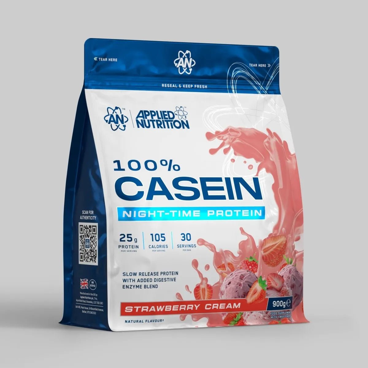 Applied Nutrition 100% Casein poudre chocolat 900g nuit