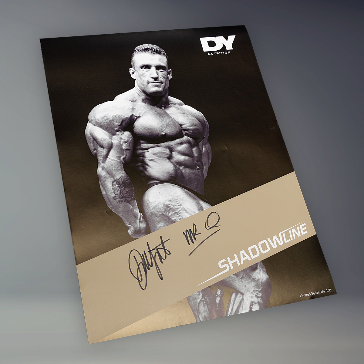 DY Nutrition Dorian Yates poster signé C 50x70cm