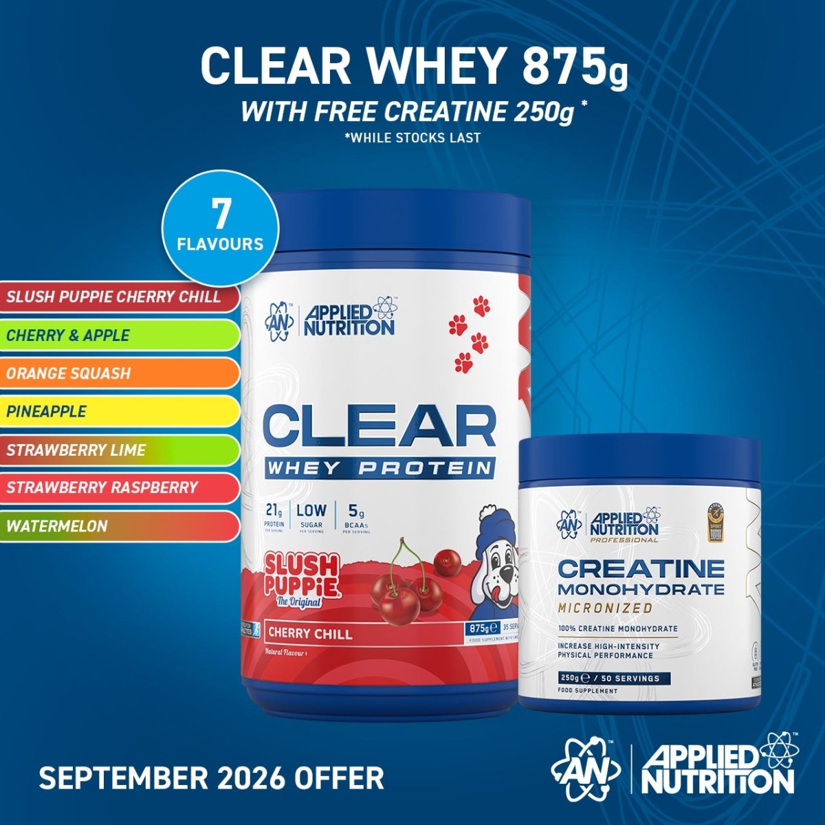 Applied Nutrition Protein Clear Whey protéine cerise 125g légère