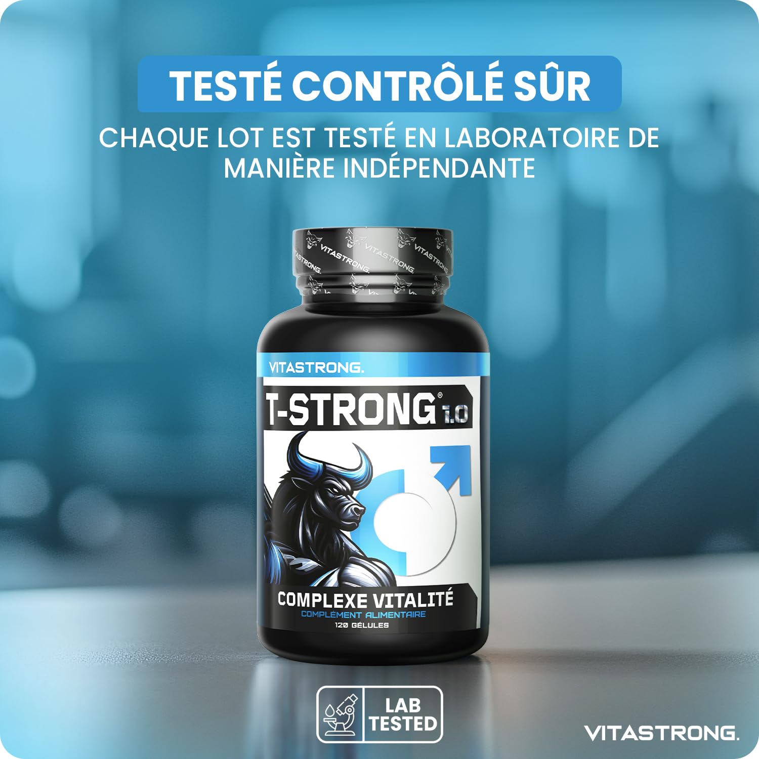 Vitastrong Vitalité T-Strong 120 gélules maca arginine homme