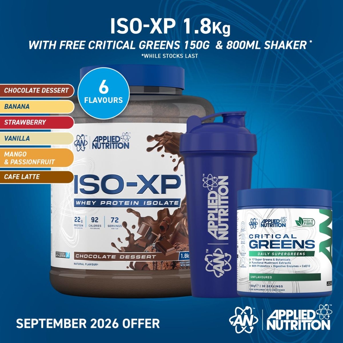 Applied Nutrition ISO-XP whey isolate chocolat dessert 450g muscle