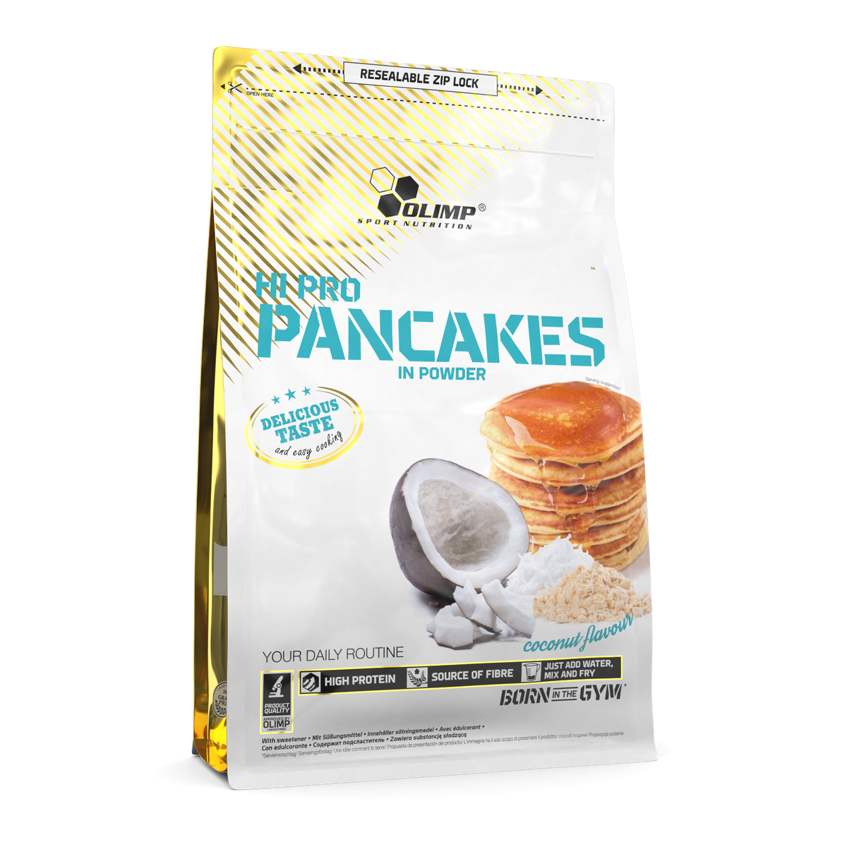 Olimp Hi Pro Pancakes pancakes protéinés 900 g pomme