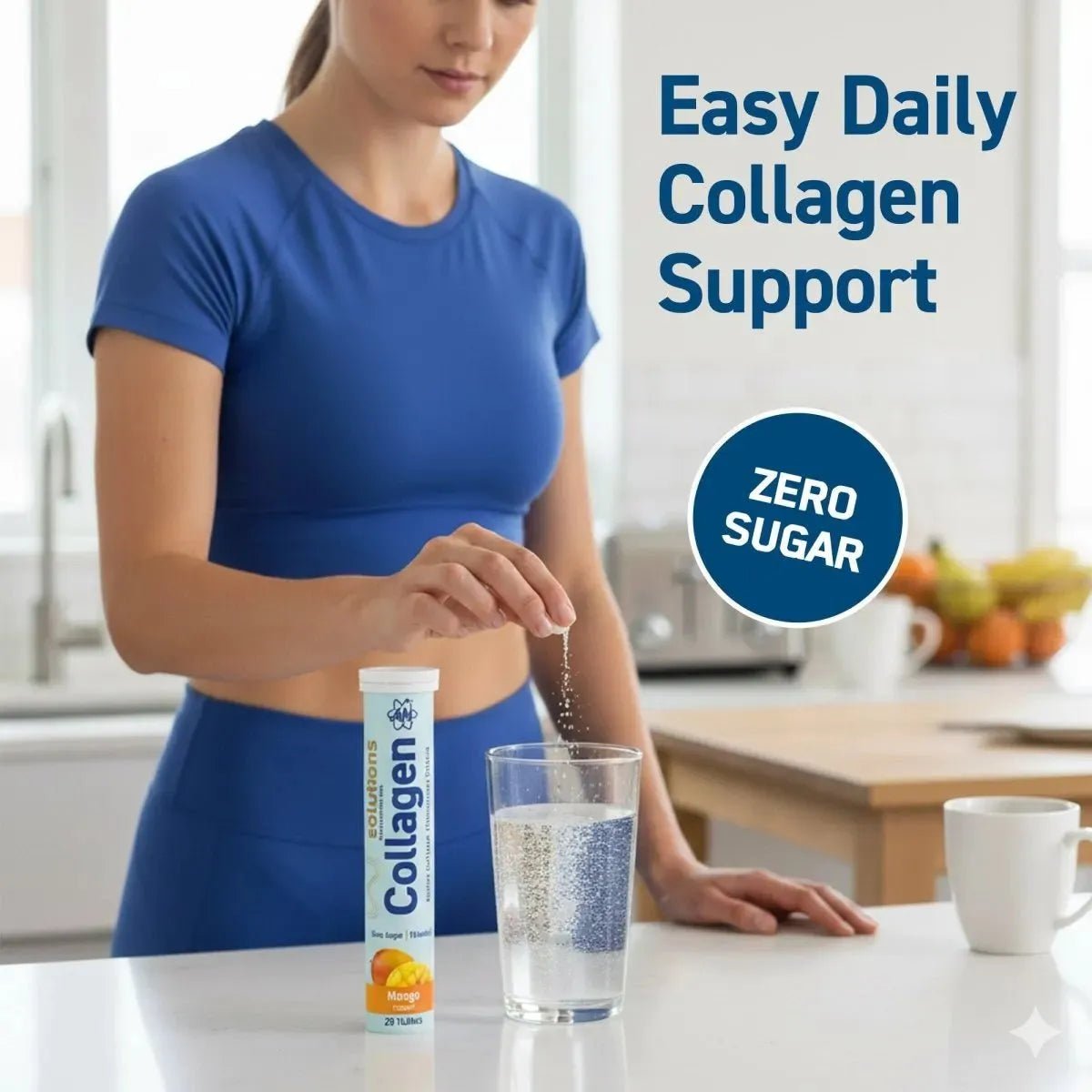 Applied Nutrition Collagen collagène mangue 1 tube vitamine C