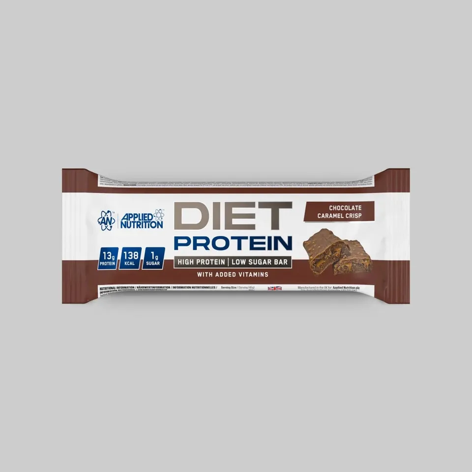 Applied Nutrition Diet Protein Bar barre chocolat caramel 45g 12g