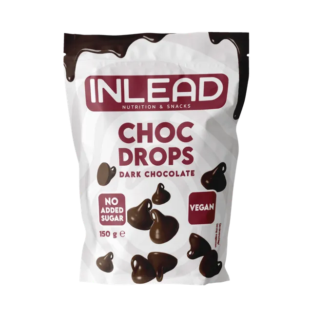 Inlead Choc Drops pépites chocolat noir 150 g sans sucre