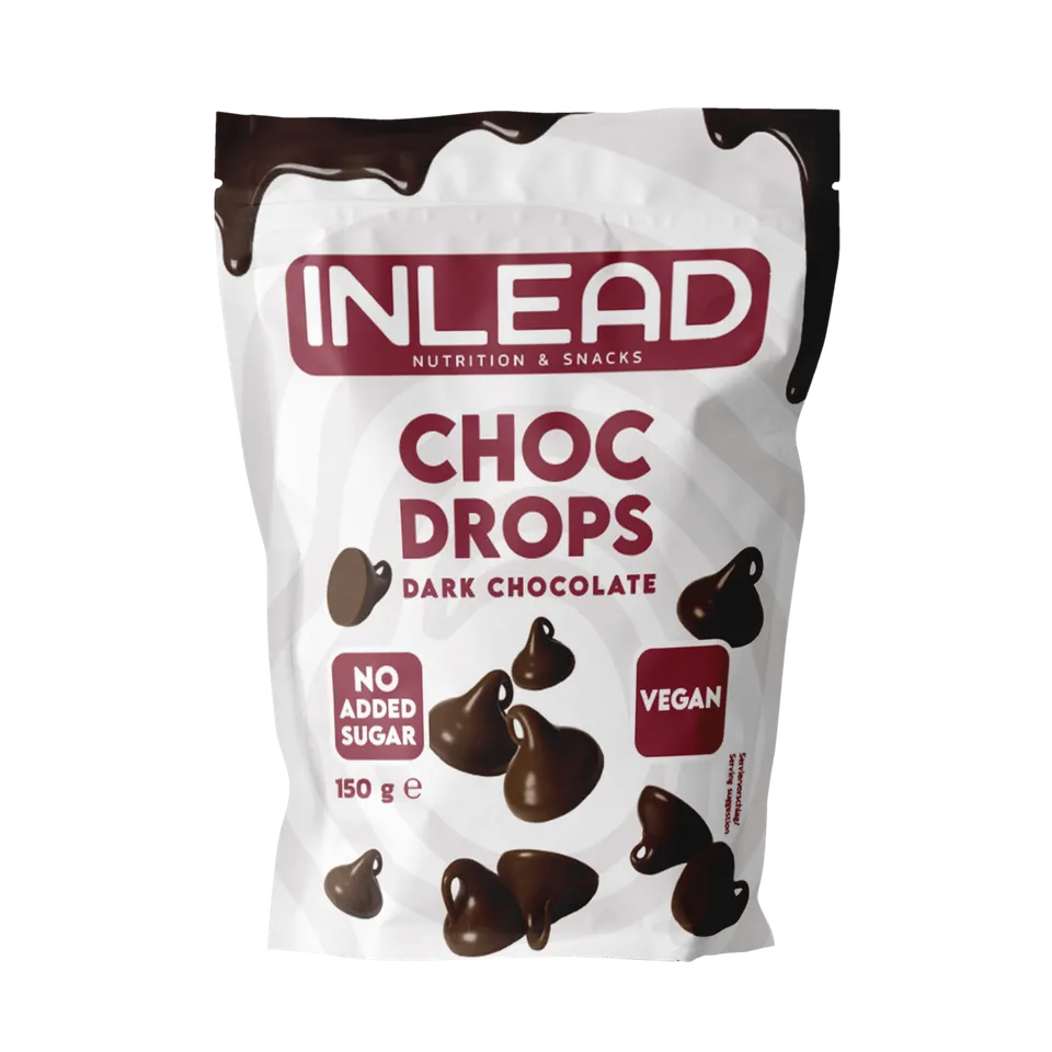 Inlead Choc Drops pépites chocolat noir 150 g sans sucre
